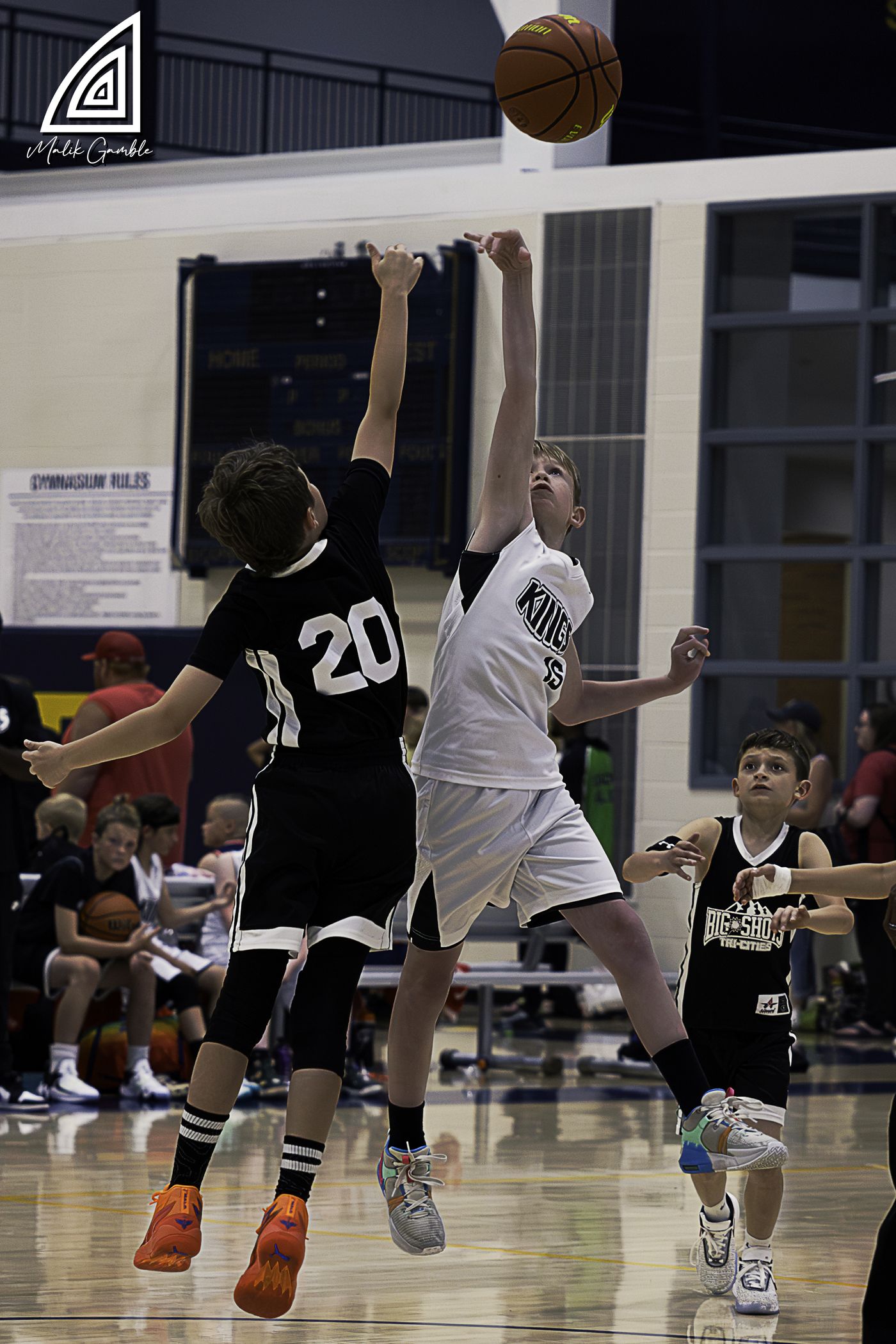 Kings player playing defense during a game at ETSU.