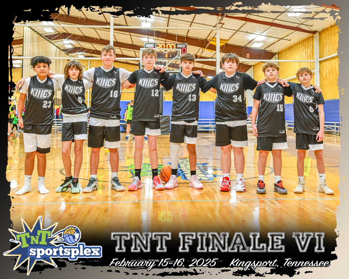 Kings team photo from the TNT Finale VI tournament in Kingsport, Tennessee.