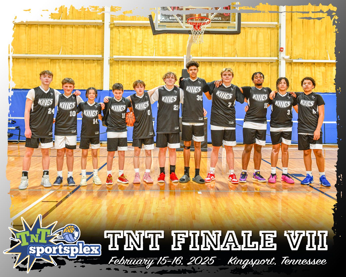 Kings team photo in black jerseys from the TNT Finale VII tournament.