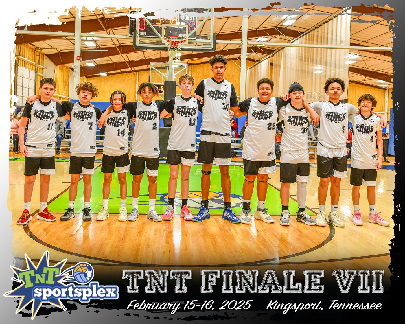 Kings team photo in white jerseys from the TNT Finale VII tournament.